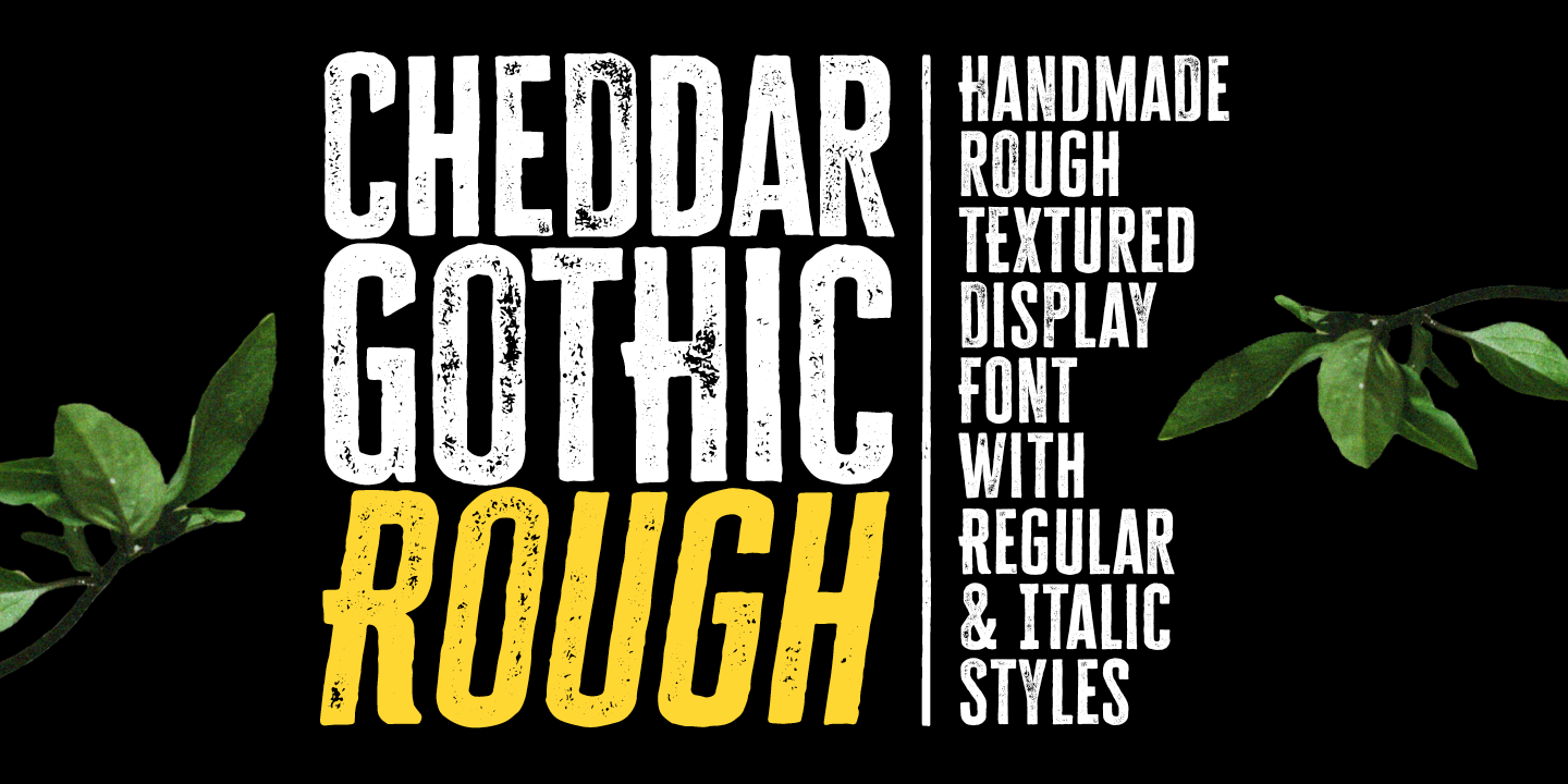 フォント Cheddar Gothic Rough